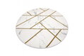Kusový koberec Emerald geometric 1012 cream and gold kruh