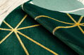 Kusový koberec Emerald 1013 green and gold kruh