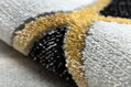 Kusový koberec Emerald 1015 black and gold kruh