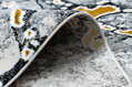 Kusový koberec Gloss 528A 58 3D mramor ivory/black