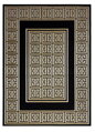 Kusový koberec Gloss 6776 86 greek black/gold