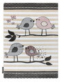 Dětský kusový koberec Petit Birds cream