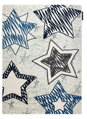 Dětský kusový koberec Petit Stars blue
