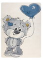 Dětský kusový koberec Petit E1593 Teddy bear cream