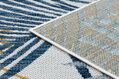 Kusový koberec Cooper Sisal Palm leaves 22258 ecru/navy – na ven i na doma