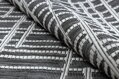 Kusový koberec Sion Sisal Trellis 22144 black/ecru – na ven i na doma