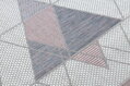 Kusový koberec Sion Sisal Triangles B3006A ecru/pink – na ven i na doma