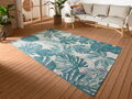 Kusový koberec Flair 105618 Tropical Leaves Turqouise – na ven i na doma