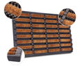 Venkovní čistící rohož Mix Mats Brushes 105647 Black Cocos - na ven i na doma