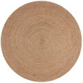 Kusový koberec Capri Jute Natural/Coral kruh
