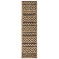 Běhoun Printed Jute Luis Natural/Black