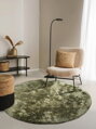 Kusový koberec Cosy 106109 Green kruh z kolekce Elle
