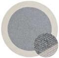 Kusový koberec Braided 105555 Grey Creme kruh – na ven i na doma