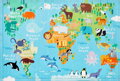 Dětský kusový koberec Torino kids 233 WORLD MAP