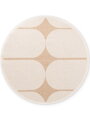 Kusový koberec Duet Bowen Beige/White kruh - na ven i na doma