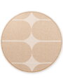 Kusový koberec Duet Bowen Beige/White kruh - na ven i na doma