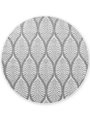 Kusový koberec Duet Liora White/Gray kruh - na ven i na doma