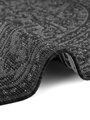 Kusový koberec Duet Kona Black/White kruh - na ven i na doma