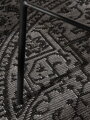 Kusový koberec Duet Kona Black/White kruh - na ven i na doma