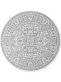 Kusový koberec Duet Kona White/Gray kruh - na ven i na doma