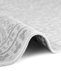 Kusový koberec Duet Rosel White/Gray kruh - na ven i na doma
