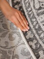 Kusový koberec Duet Rosel White/Gray kruh - na ven i na doma