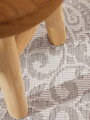 Kusový koberec Duet Rosel White/Gray kruh - na ven i na doma