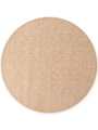 Kusový koberec Duet Rosel Beige/White kruh - na ven i na doma