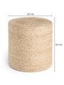 Sedací vak JUTTA POUF 106234 Beige