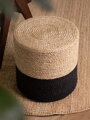 Sedací vak JUTTA POUF 106237 Beige/Black