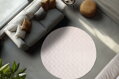 Kusový koberec Diamond Cut 800 Cream kruh