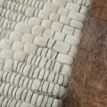 Kusový ručně tkaný koberec Woolen 5 White