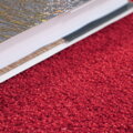 Ručně všívaný kusový koberec Asra wool červená