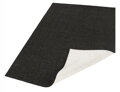 Kusový koberec Twin-Wendeteppiche 103096 black cream – na ven i na doma