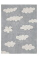 Přírodní koberec, ručně tkaný Clouds Grey