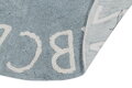 Přírodní koberec, ručně tkaný Round ABC Vintage Blue-Natural