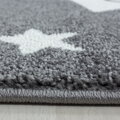 Dětský kusový koberec Kids 610 grey kruh