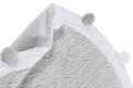 Pro zvířata: Pratelný koberec Bubbly Light Grey kruh