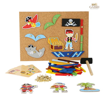 small foot Dřevěná kreativní hra Piráti