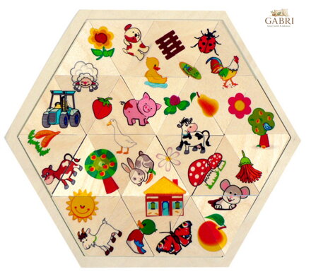 Hess Puzzle mozaika Farma 24 dílků
