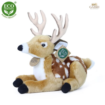 Rappa Plyšový jelen/koloušek ležící 21 cm ECO-FRIENDLY