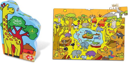 Vilac Dřevěné puzzle Savana