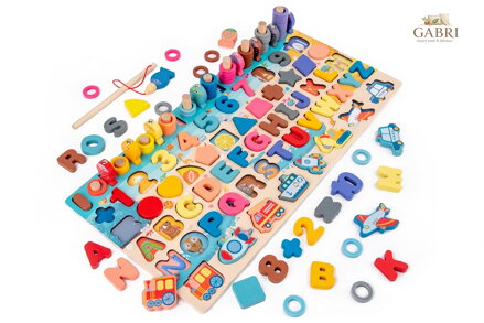 2Kids Toys Multifunkční deska vkládačka 6 v 1