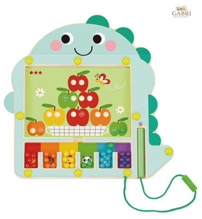 2Kids Toys Magnetická hra Třídění barev s dinosaurem - poškozený obal