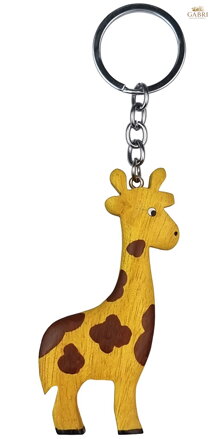 2Kids Toys Dřevěná klíčenka velká Žirafa