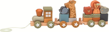 2Kids Toys Dřevěný vláček se zvířátky