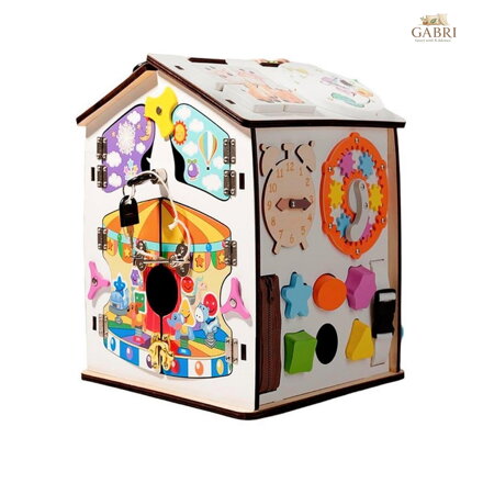 2Kids Toys Activity board Domeček bílý