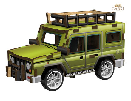 2Kids Toys 3D dřevěná skládačka Terénní auto