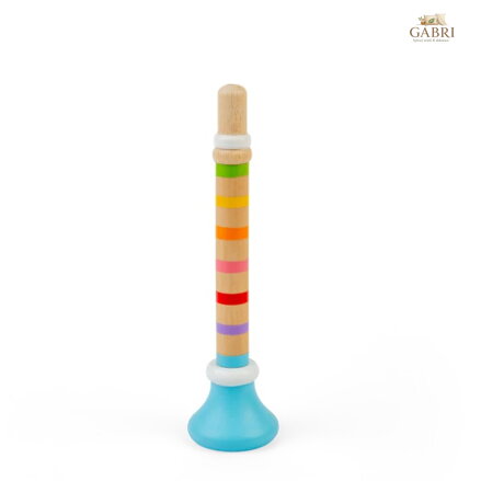 Bigjigs Toys Trumpetka 1 ks modrá