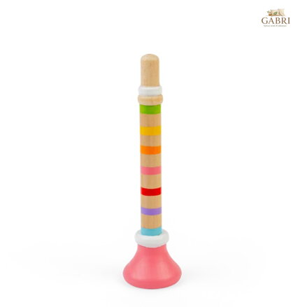 Bigjigs Toys Trumpetka 1 ks růžová